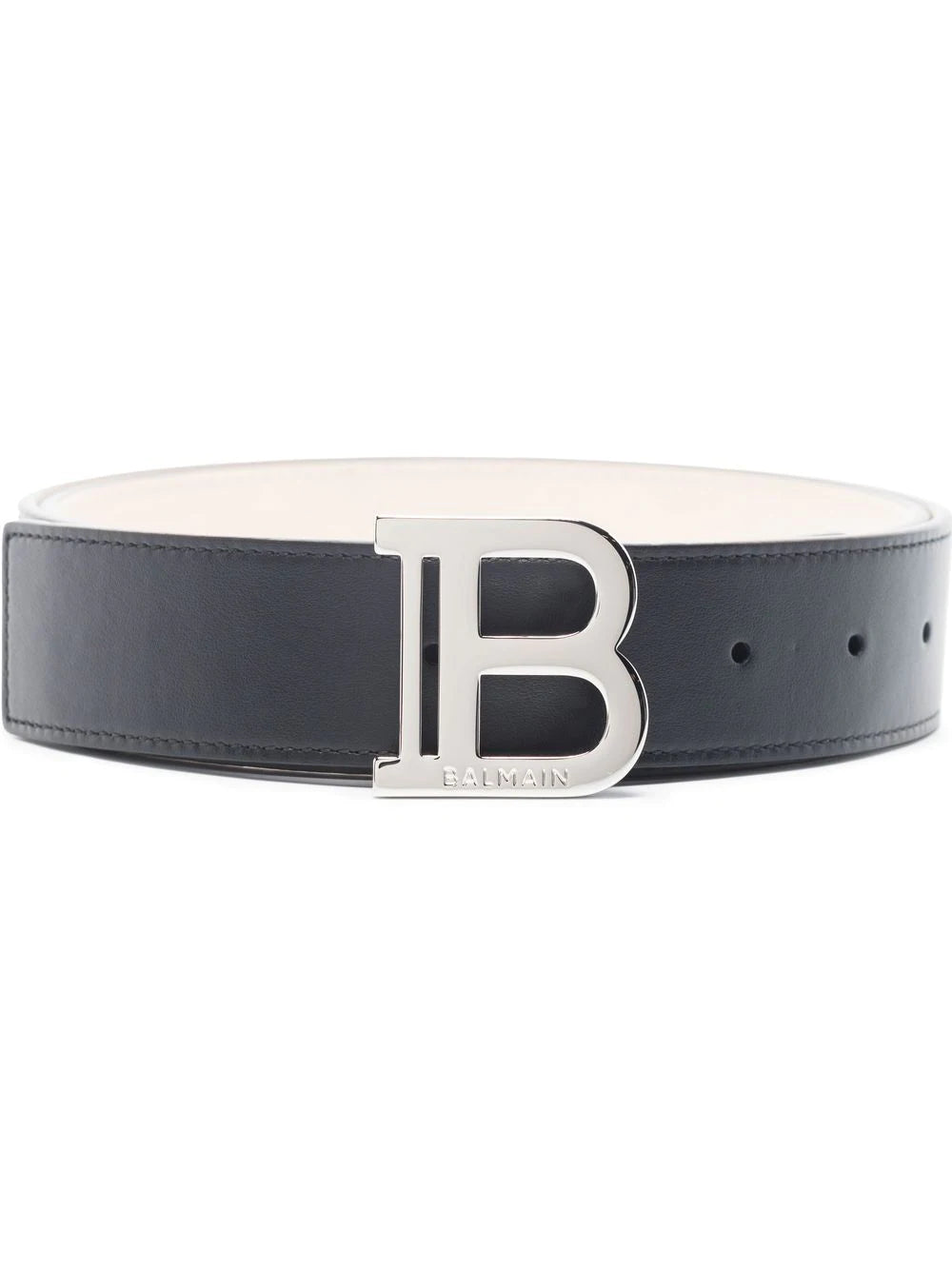 Balmain Cinto com fivela e placa de logo