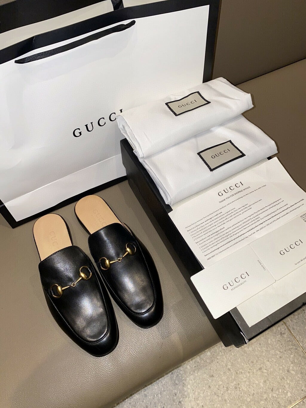 Mocassim Couro Preto Slipper Conforto