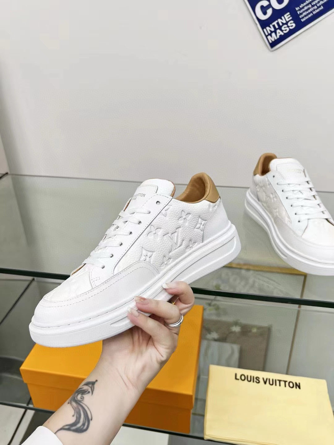 Tênis Couro Branco Casual