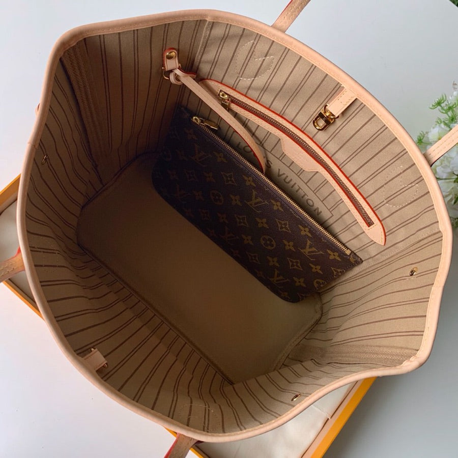Bolsa Tote Couro Reversível Marrom e Bege com Alças Compridas