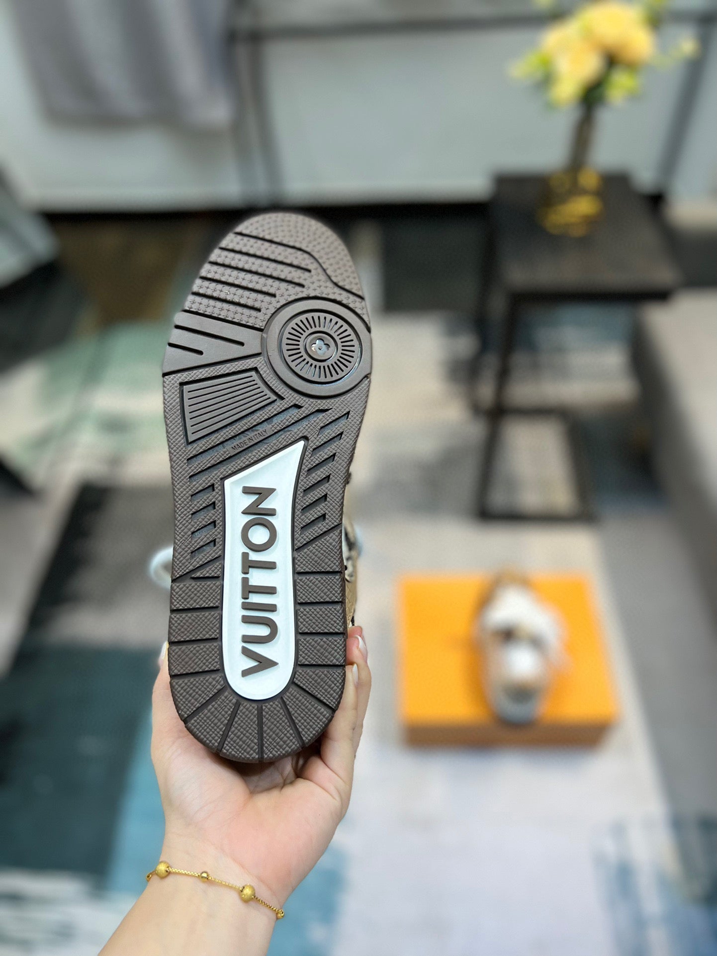 Tênis Skate Couro Marrom Textura Serpente