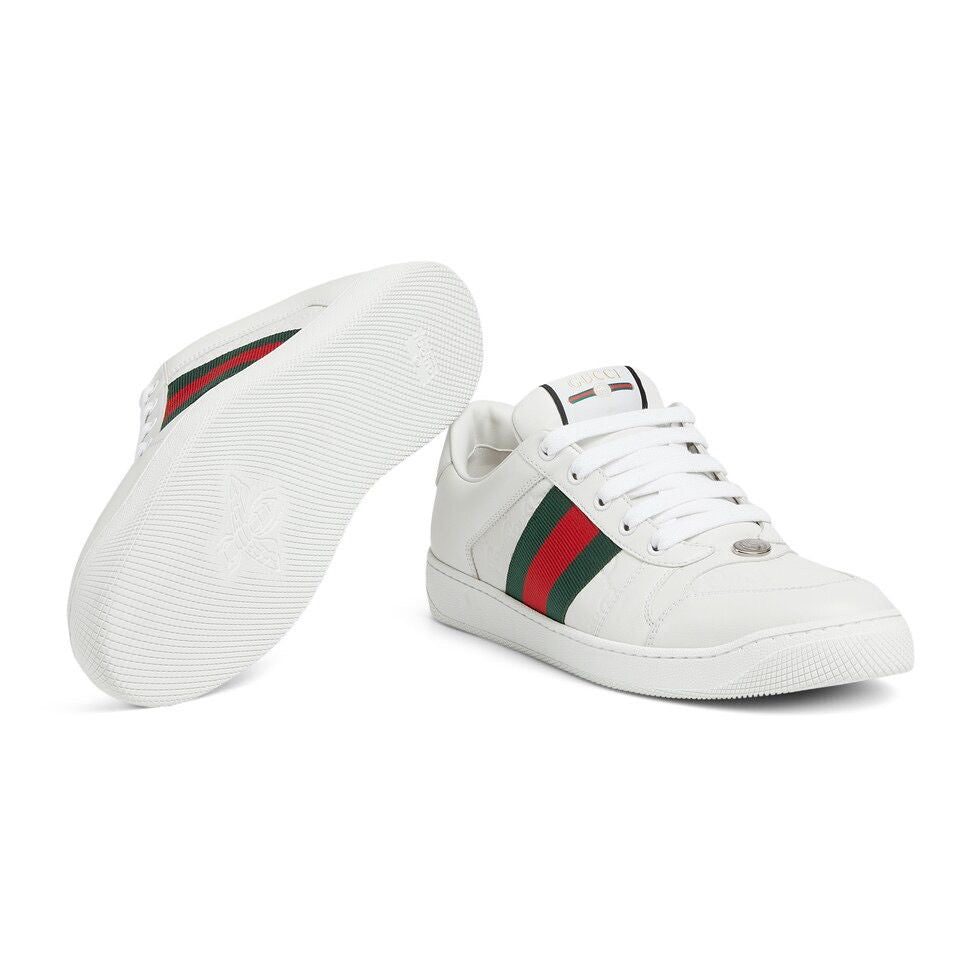 Tênis Couro Branco Cano Baixo Casual