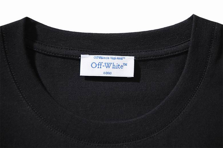 Camiseta Algodão Preta com Estampa Frontal Branca