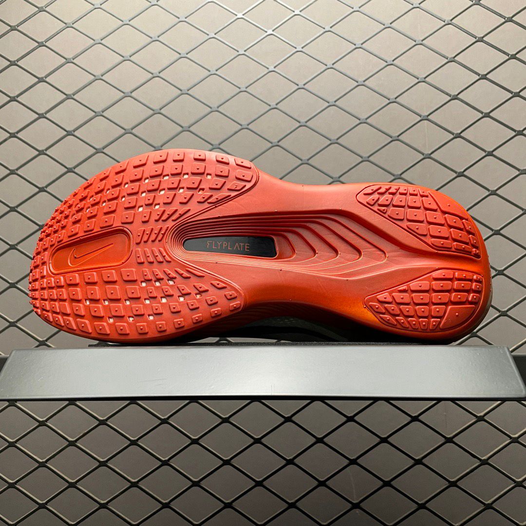 Tênis Runner Malha Cinza Detalhe Laranja