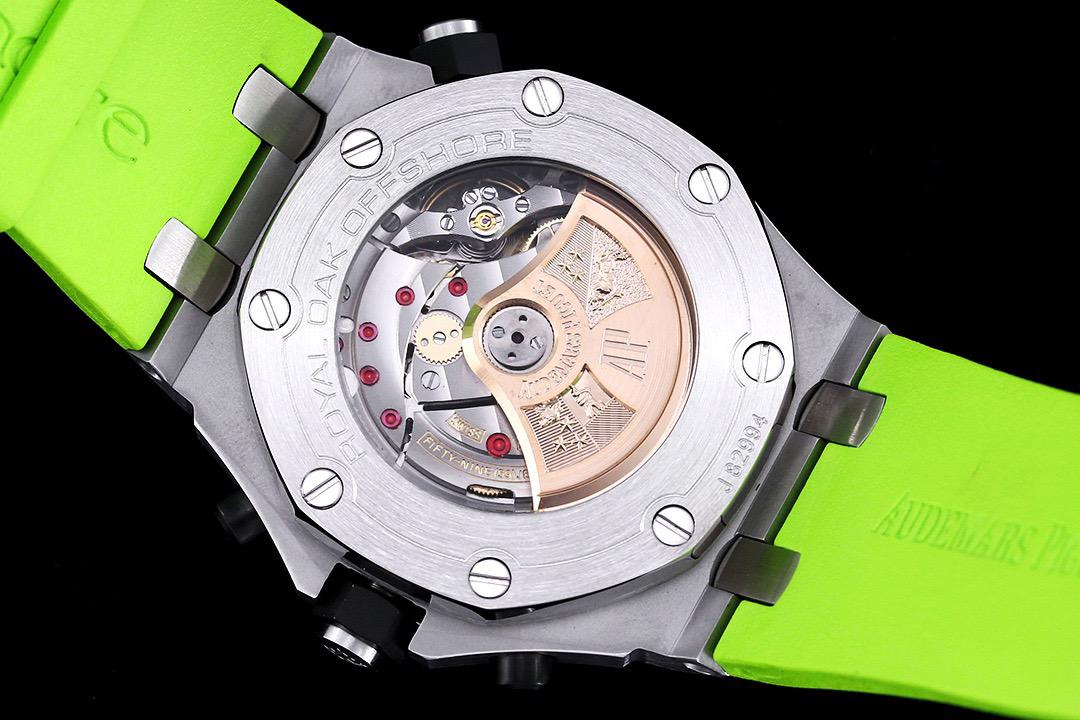 Relógio Cronógrafo Esportivo Mostrador Verde Pulseira Metálica