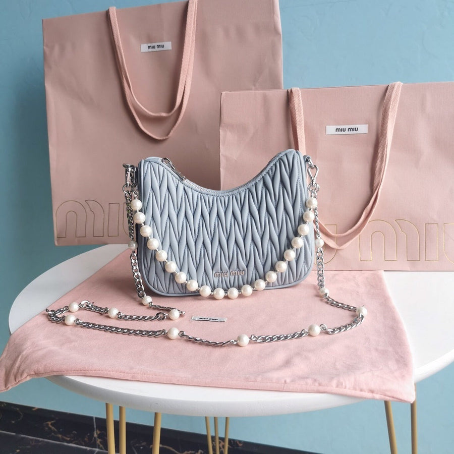 Miu Miu Wander Matelassé Shoulder Bag