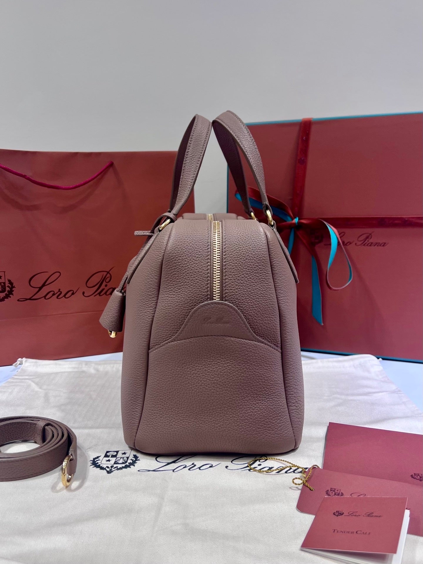 Bolsa Satchel Couro Caramelo Média