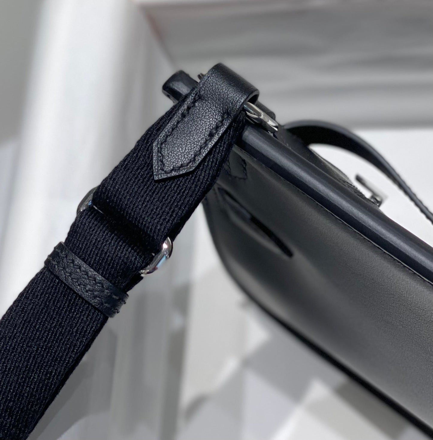Bolsa Pequena Couro Preto Mini