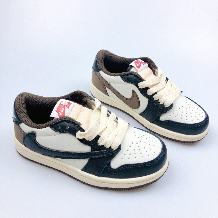 Jordan 1 Retro x Travis Scott Brown and Black Infantil