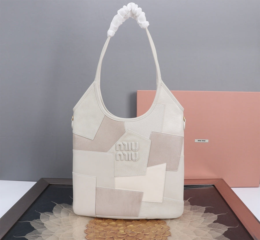 bolsa miu miu leather patchwork bag