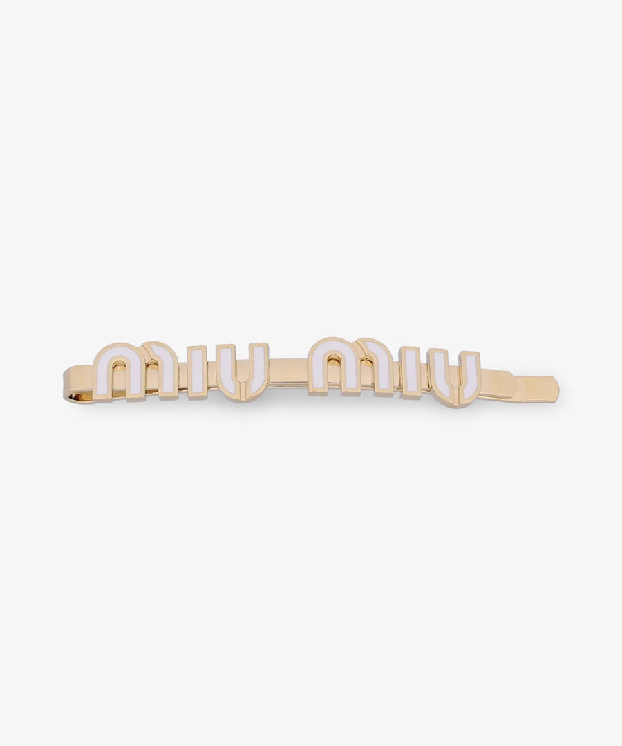 Hairclip Miu Miu White
