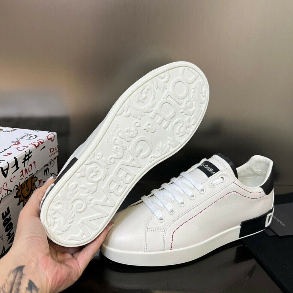 Tênis Couro Branco Casual Conforto