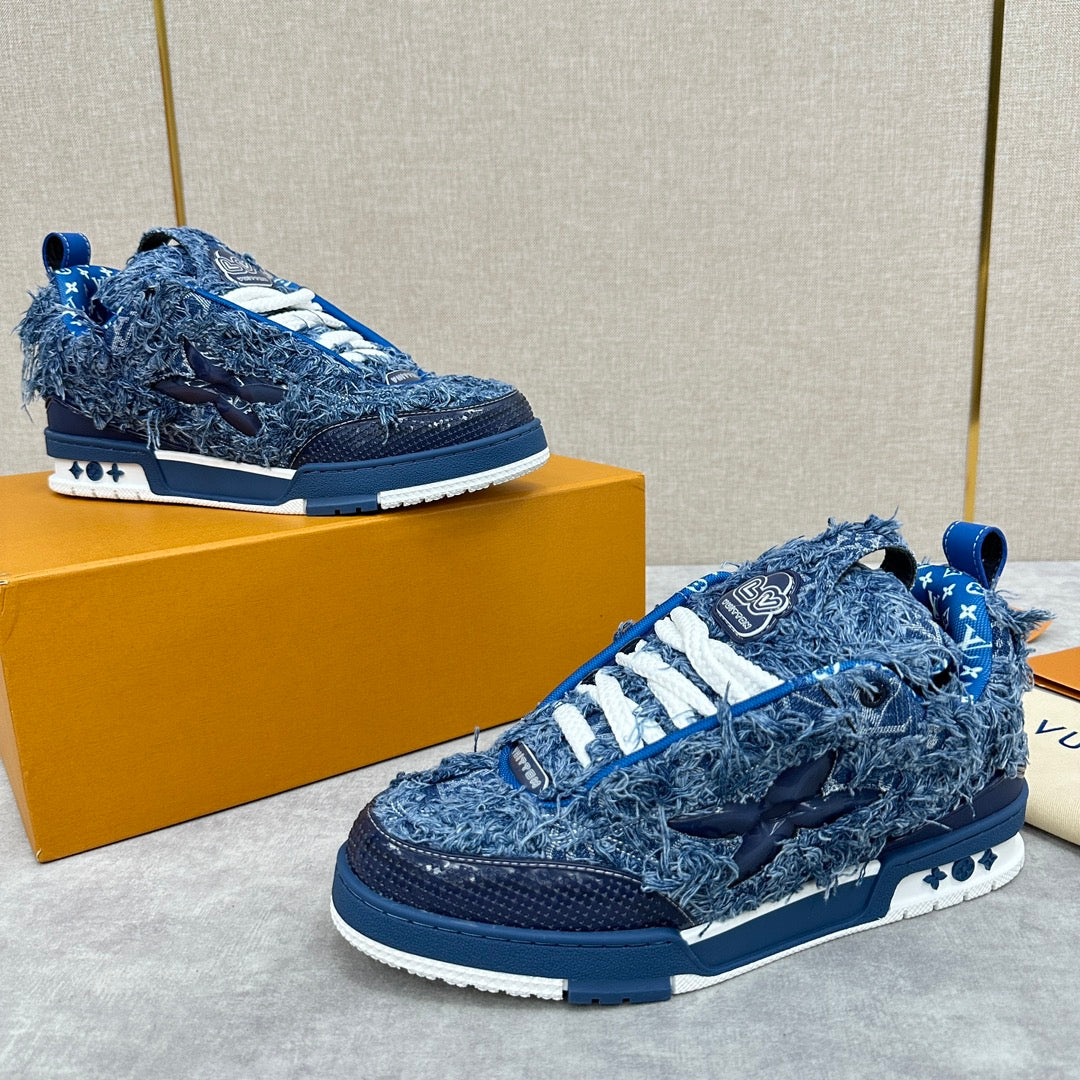 Tênis Skate Azul Casual
