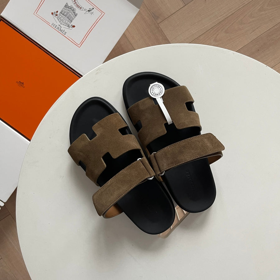 Hermès Chypre Suede - Marrom