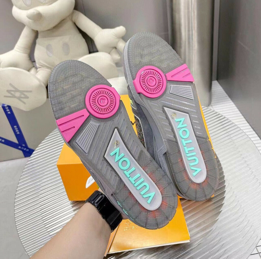 Tênis Casual Cinza Multicolorido
