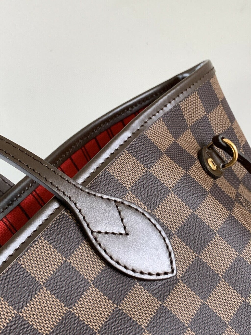 Bolsa Tote Couro Marrom e Vermelho Reversível Média