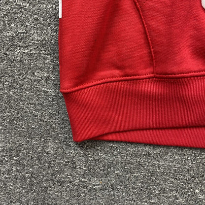 Moletom Algodão Vermelho Estampa Grinalda
