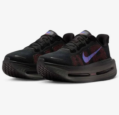 Tênis Runner Malha Preto Detalhes Roxo
