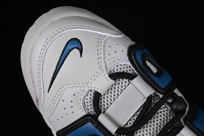 Tênis Cano Alto Mesh Azul Industrial Detalhes Brancos