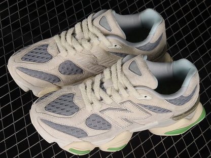 Tênis Runner Malha Bege Detalhe Marrom Blocos Coloridos
