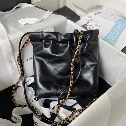 Bolsa Pequena Couro Preto Mini