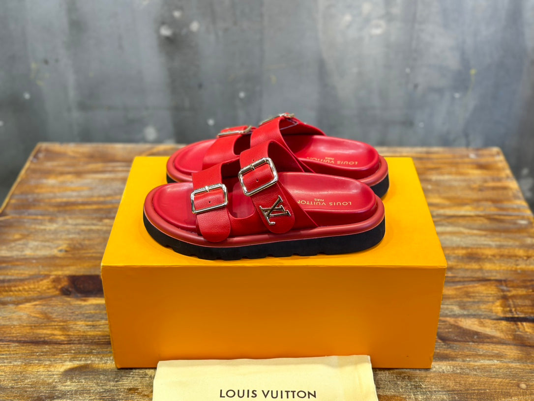 Chinelo Borracha Vermelho Vintage