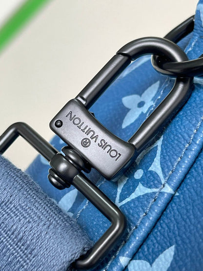 Bolsa Viagem Couro Marrom Alça Removível 25cm
