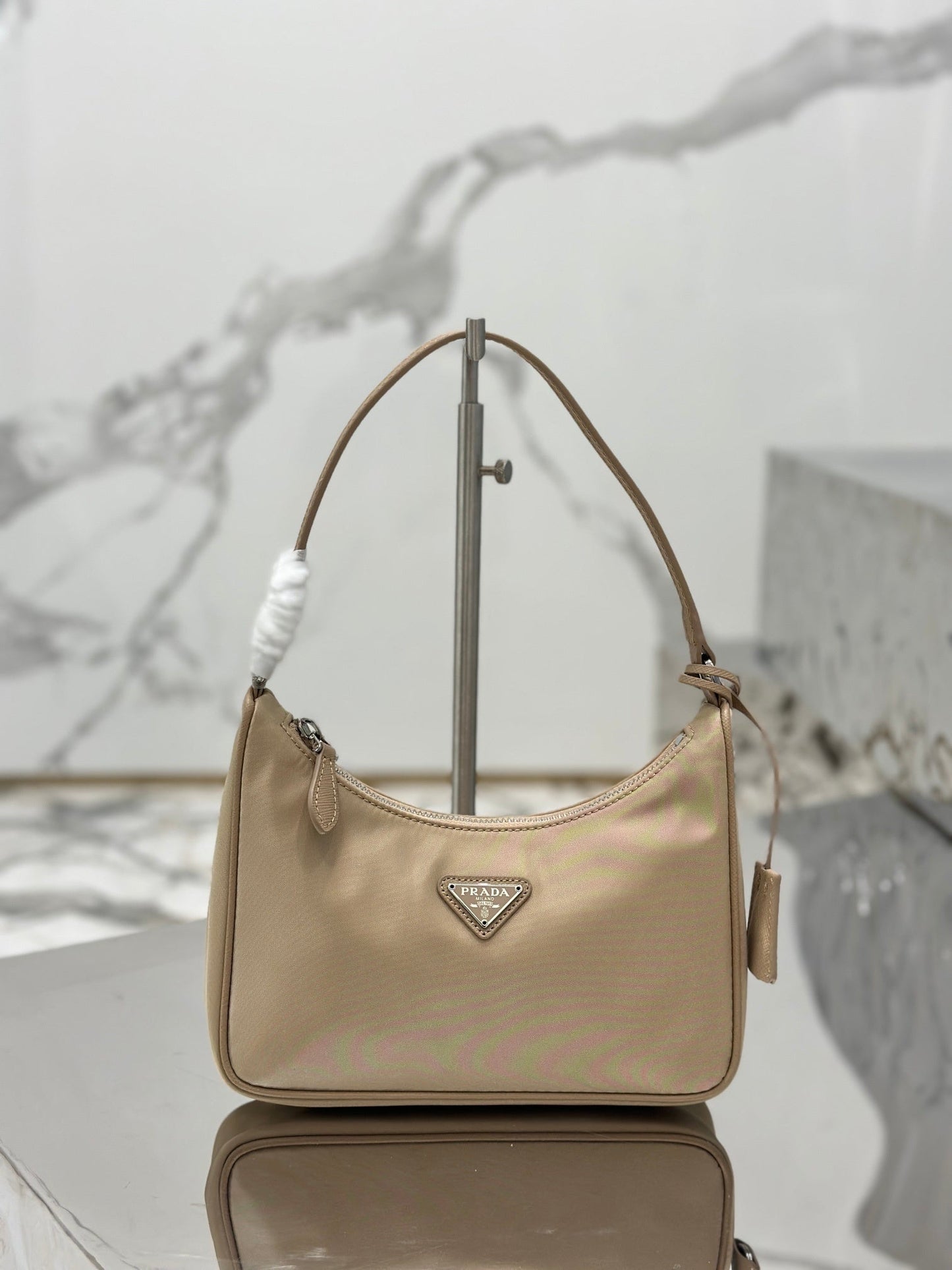 Bolsa Satchel Nylon Preto Mini 20cm