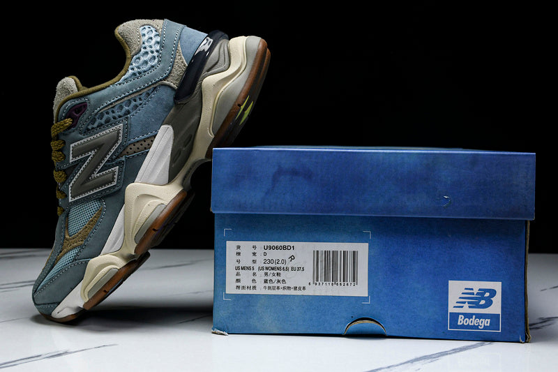 Tênis Runner Malha Cinza Detalhe Marrom Vintage