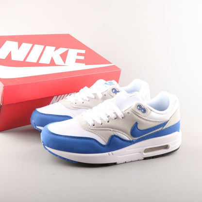 Tênis Runner Malha Azul Royal Detalhe Branco