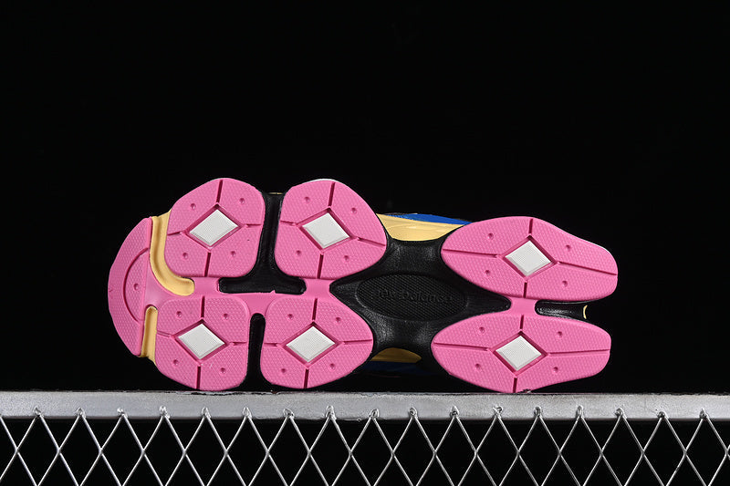 Tênis Runner Mesh Azul Oásis Detalhe Rosa
