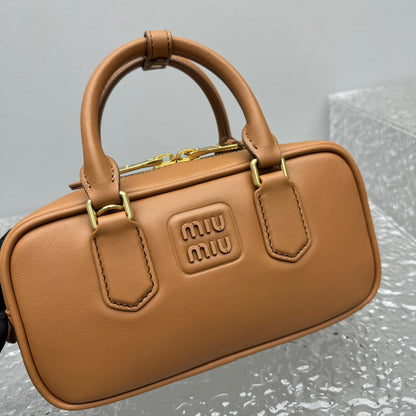 Bolsa Satchel Couro Marrom Compartimentos Estruturada