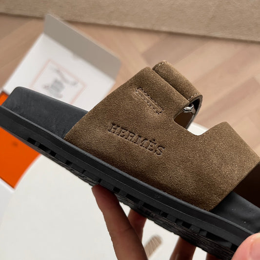 Hermès Chypre Suede - Marrom