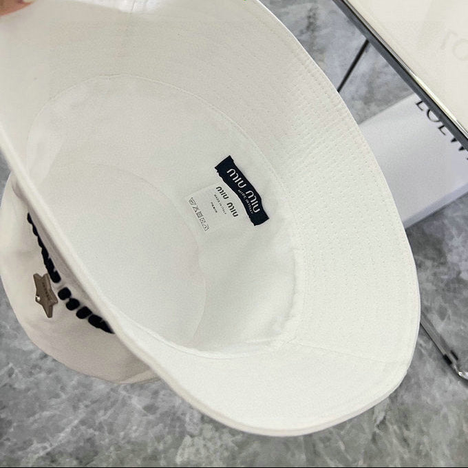 Boné Bucket Algodão Preto Aba Redonda