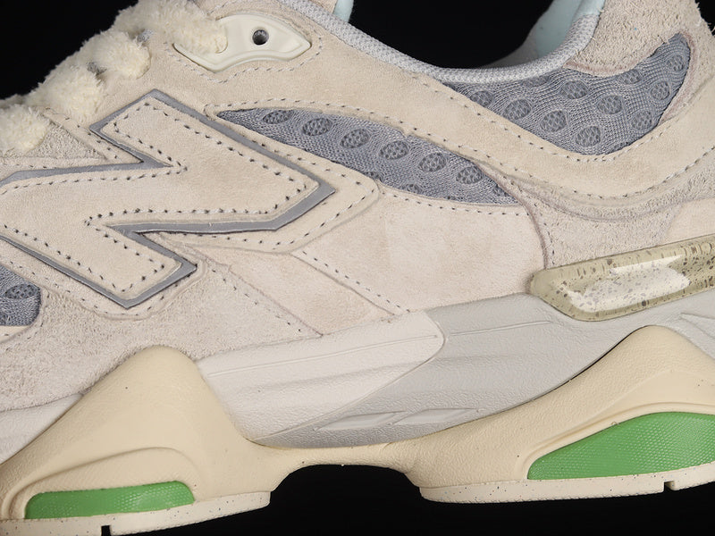 Tênis Runner Malha Bege Detalhe Marrom Blocos Coloridos