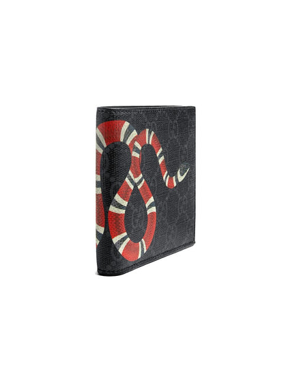 Gucci Carteira GG Supreme com estampa Kingsnake