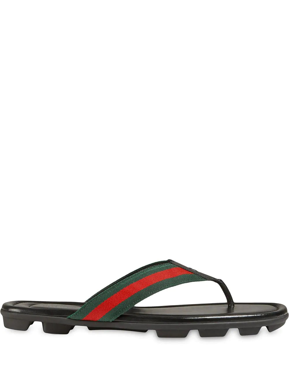 Gucci Chinelo de couro com tiras Web
