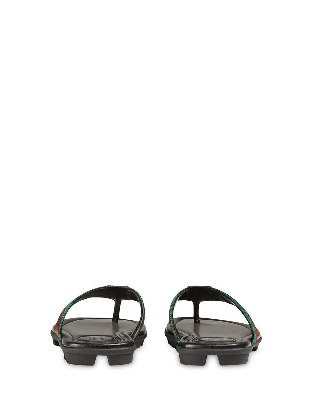 Gucci Chinelo de couro com tiras Web