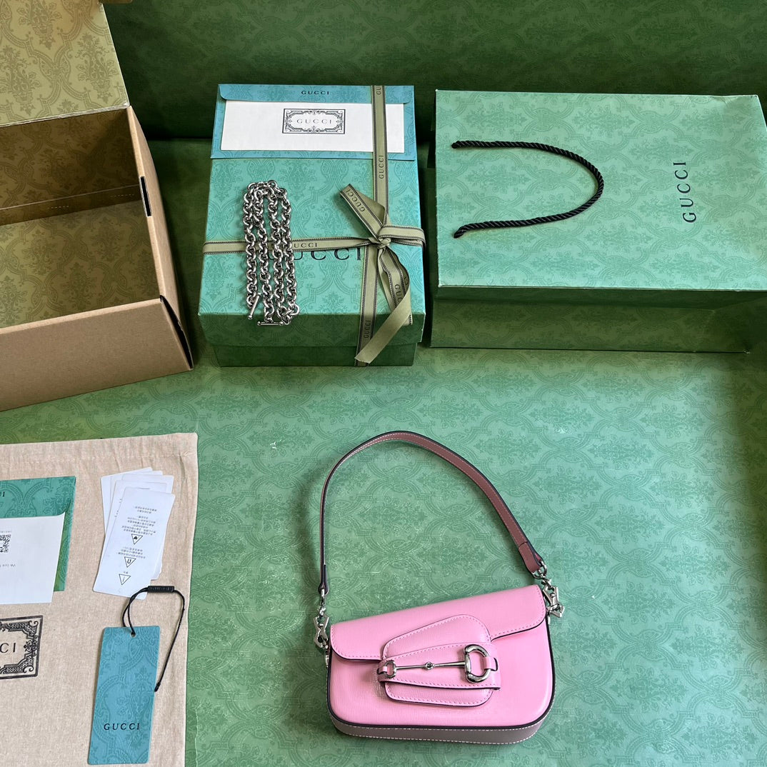 Bolsa Satchel Couro Rosa Fivela Ferradura