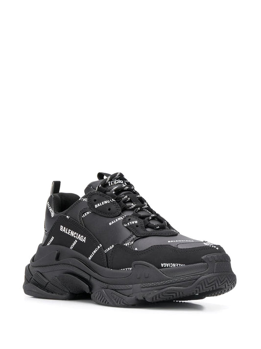 Balenciaga Tênis Triple S com logo corrido