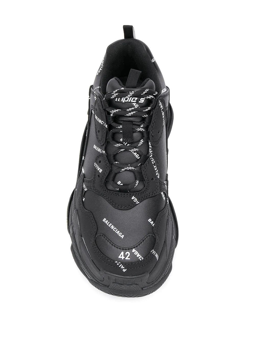 Balenciaga Tênis Triple S com logo corrido