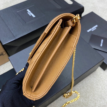 Bolsa Ombro Couro Preto Minimalista