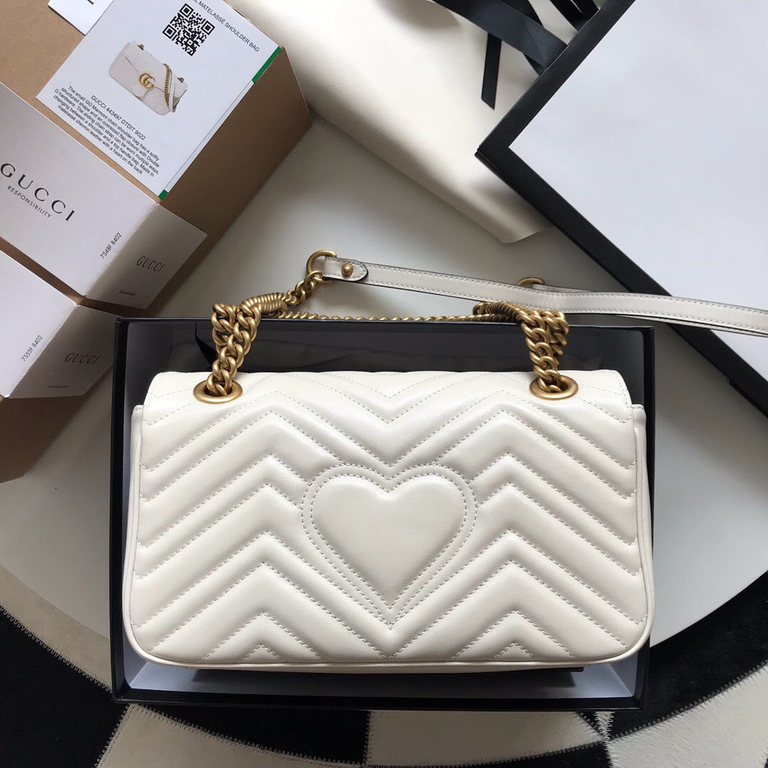 Bolsa Pequena Couro Branco Letras Entrelaçadas Small