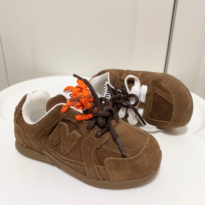 Tênis Infantil Runner Marrom Detalhe Lateral