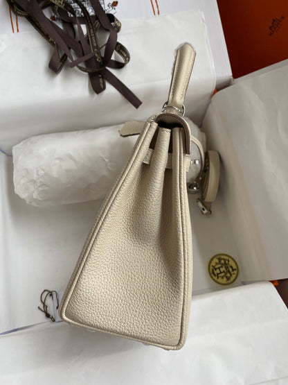 Bolsa Couro Off-Branco