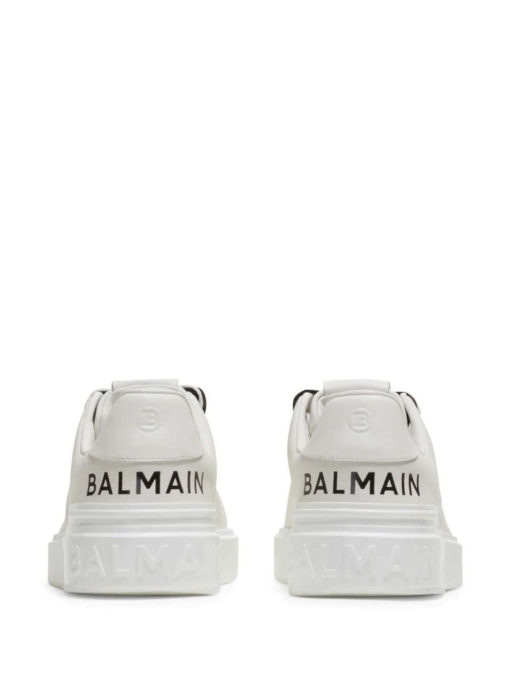 Balmain - Tênis B-Court de couro.