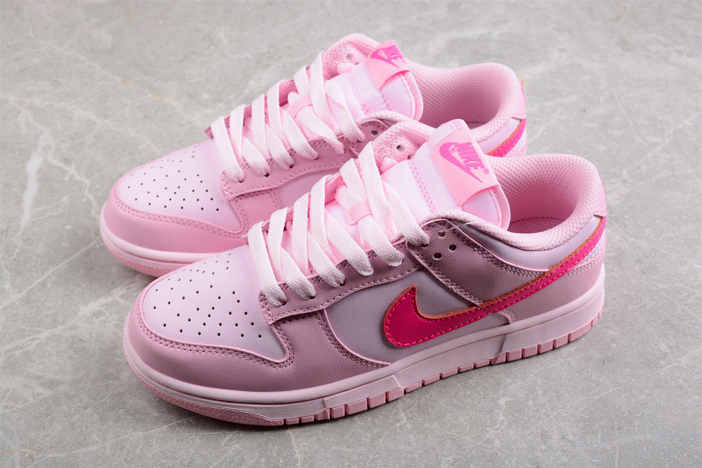 Tênis Cano Baixo Couro Rosa Monocromático