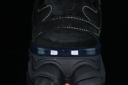 Tênis Runner Malha Preto Cinza e Branco