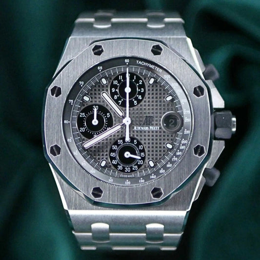 Relógio Automático Esportivo 42mm Cinza Grafite Pulseira Integrada