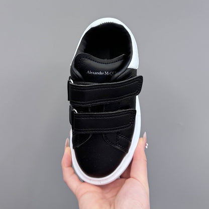 Tênis Infantil Couro Branco Detalhe Preto